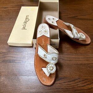 Jack Rogers Thong Sandal White